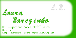 laura marczinko business card